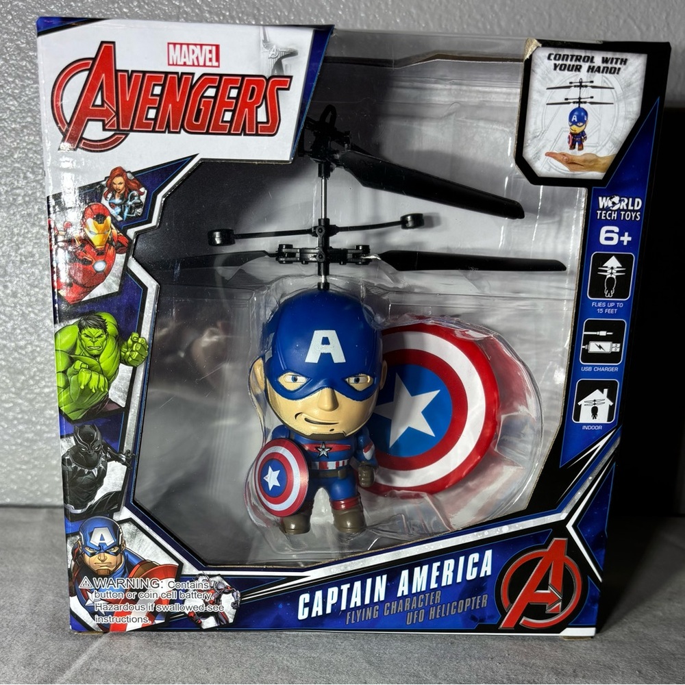 🩵Marvel Avengers Captain America Flying Character Helicopter